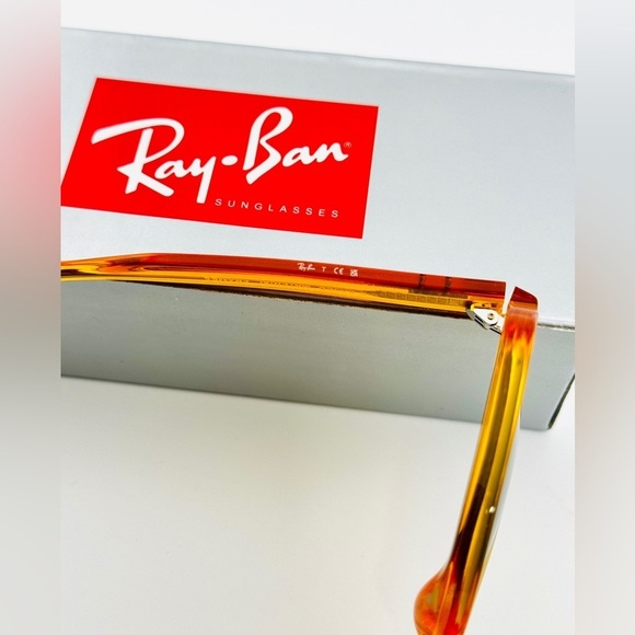 Ray-Ban Corrigan Bio based Sunglasses RB4397 Transparent Yellow Frame Gray Lens main image 14